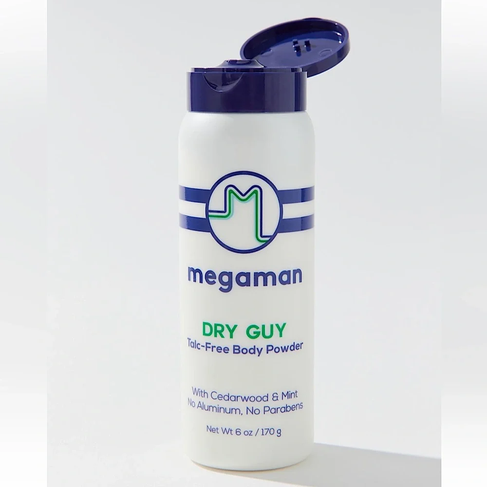 NWT Megaman Dry Guy Talc-Free Body Powder for Men